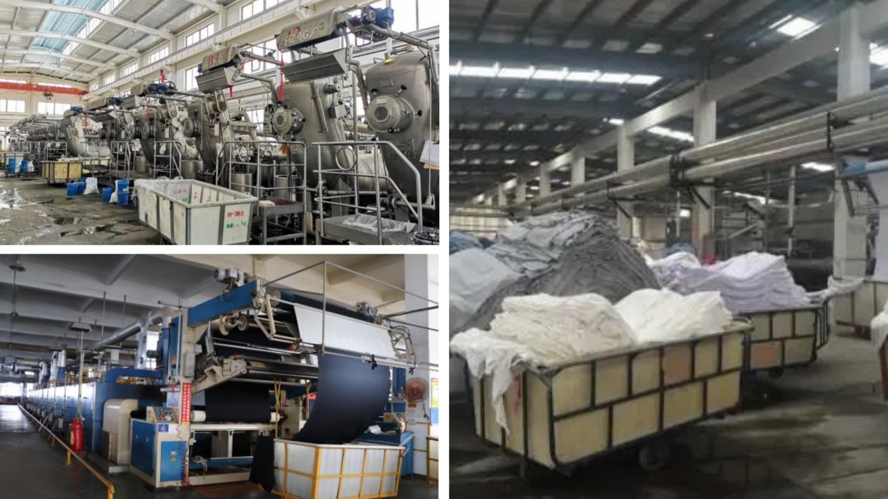 Dyeing and finishing production environment